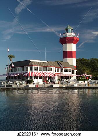 Hilton Head Island, SC, South Carolina, Harbour Town, Sea Pines, Harbour Town Yacht Basin, lighthouse, marina View Large Photo Image Stock Photo - Hilton Head Island, SC, South Carolina, Harbour Town, Sea Pines, Harbour Town Yacht Basin, lighthouse, marina. Fotosearch