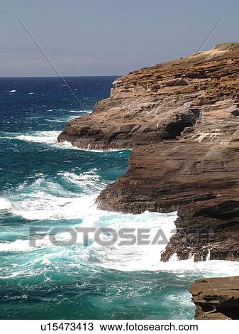 Honolulu, Oahu, HI, Hawaii, Windward O'ahu, Koko Head Regional Park, Kalanianaole Highway, scenic coastline View Large Photo Image Stock Image - Honolulu, Oahu, HI, Hawaii, Windward O'ahu, Koko Head Regional Park, Kalanianaole Highway, scenic coastline. Fotosearch