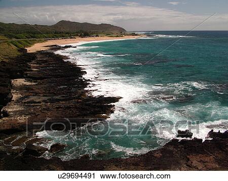 Honolulu, Oahu, HI, Hawaii, Windward O'ahu, Koko Head Regional Park, Sandy Beach Park, Kalanianaole Highway, scenic coastline View Large Photo Image Stock Image - Honolulu, Oahu, HI, Hawaii, Windward O'ahu, Koko Head Regional Park, Sandy Beach Park, Kalanianaole Highway, scenic coastline. Fotosearch