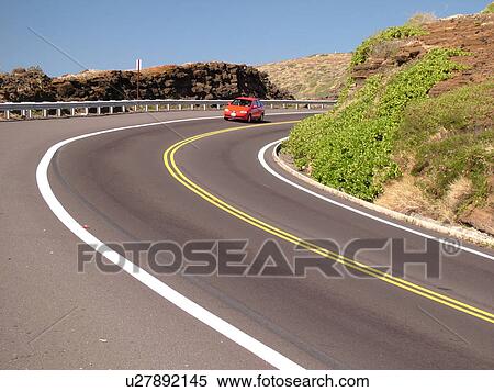 Stock Photography -  Honolulu, Oahu, HI, Hawaii, Windward O'ahu, Koko Head Regional Park, scenic Kalanianaole Highway. Fotosearch