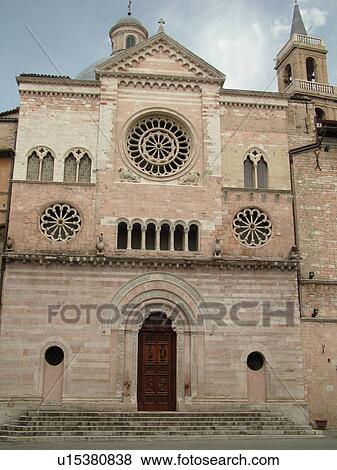 Italy, Foligno, Umbria, Europe, 12th-century Cathedral in the Piazza della Republlica in the medieval town of Foligno. View Large Photo Image Stock Photo - Italy, Foligno, Umbria, Europe, 12th-century Cathedral in the Piazza della Republlica in the medieval town of Foligno.. Fotosearch