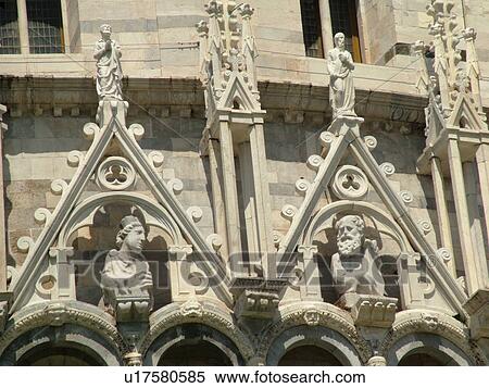 Italy, Pisa, Tuscany, Toscana, Europe, Close-up of the fatade of The Baptistry in Campo dei Miracoli (Field of Miracles) in the city of Pisa. View Large Photo Image Stock Photography - Italy, Pisa, Tuscany, Toscana, Europe, Close-up of the fatade of The Baptistry in Campo dei Miracoli (Field of Miracles) in the city of Pisa.. Fotosearch