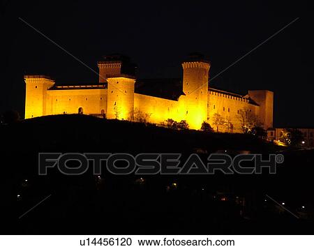 Italy, Spoleto, Umbria, Europe, Rocca (castle) Albornoziana illuminated at night in the medieval city of Spoleto. View Large Photo Image Stock Image - Italy, Spoleto, Umbria, Europe, Rocca (castle) Albornoziana illuminated at night in the medieval city of Spoleto.. Fotosearch