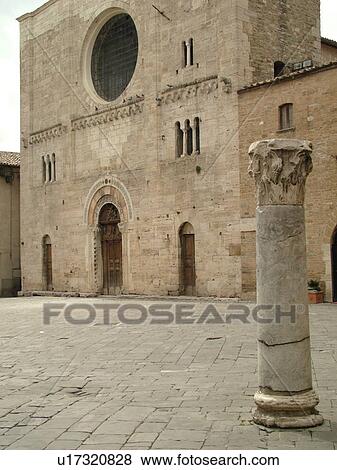 Italy, Umbria, Bevagna, Europe, Roman column of San Rocco at the Piazza Filippo Silvestre (Silvestri) in the medieval town of Bevagna. View Large Photo Image Stock Photo - Italy, Umbria, Bevagna, Europe, Roman column of San Rocco at the Piazza Filippo Silvestre (Silvestri) in the medieval town of Bevagna.. Fotosearch