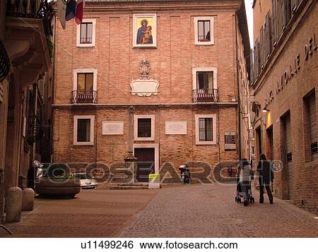 Italy, Urbino, Marche, Europe, Street scene in the medieval town of Urbino. View Large Photo Image Stock Photograph - Italy, Urbino, Marche, Europe, Street scene in the medieval town of Urbino.. Fotosearch