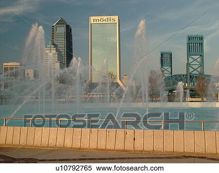Jacksonville, FL, Florida, downtown, skyline, Friendship Fountain at Friendship Park in South Jacksonville View Large Photo Image Stock Photography - Jacksonville, FL, Florida, downtown, skyline, Friendship Fountain at Friendship Park in South Jacksonville. Fotosearch