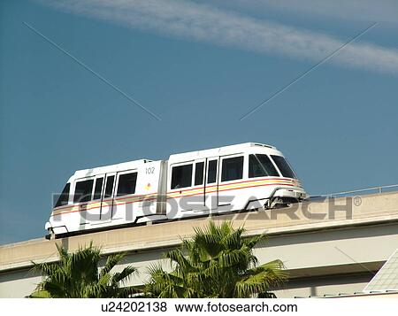 Stock Photo -  Jacksonville, FL, Florida, The Skyway Express, monorail system in South Jacksonville. Fotosearch