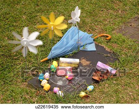 Kaneohe, Oahu, HI, Hawaii, Valley of the Temples Memorial Park, Windward Mortuary, child's gravesite View Large Photo Image Stock Photography - Kaneohe, Oahu, HI, Hawaii, Valley of the Temples Memorial Park, Windward Mortuary, child's gravesite. Fotosearch