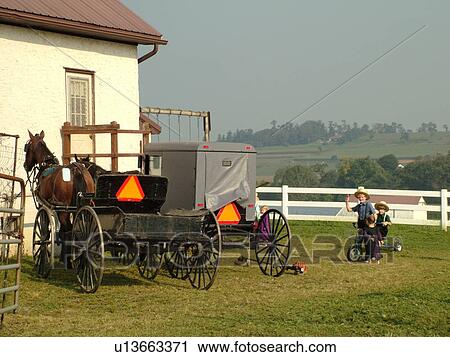Lancaster County, PA, Pennsylvania, Amish, school, children, horse and buggy View Large Photo Image Stock Image - Lancaster County, PA, Pennsylvania, Amish, school, children, horse and buggy. Fotosearch