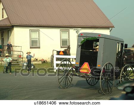 Lancaster County, PA, Pennsylvania, Amish, school, horse and buggy View Large Photo Image Stock Photograph - Lancaster County, PA, Pennsylvania, Amish, school, horse and buggy. Fotosearch