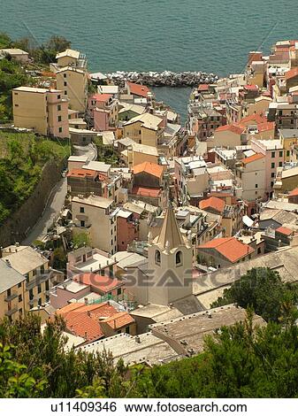 Liguria, Italy, Cinque Terre, Riomaggiore, Riviera di Levante, Ligurian Riviera, Europe, Riomaggiore, a Cinque Terre village, along the Ligurian Sea. View Large Photo Image Stock Photograph - Liguria, Italy, Cinque Terre, Riomaggiore, Riviera di Levante, Ligurian Riviera, Europe, Riomaggiore, a Cinque Terre village, along the Ligurian Sea.. Fotosearch