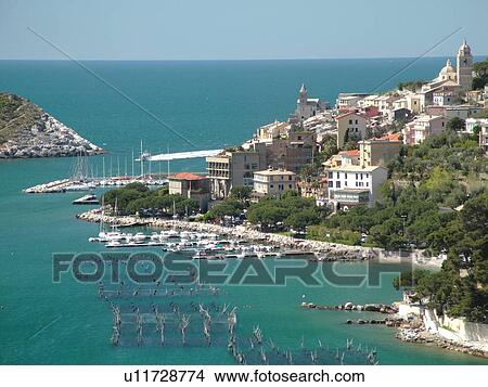 Liguria, Italy, Portovenere, Riviera di Levante, Ligurian Riviera, Europe, Scenic view of the resort town of Portovenere along the Ligurian Sea. View Large Photo Image Picture - Liguria, Italy, Portovenere, Riviera di Levante, Ligurian Riviera, Europe, Scenic view of the resort town of Portovenere along the Ligurian Sea.. Fotosearch