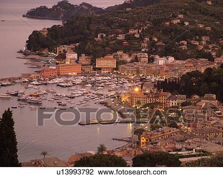 Liguria, Italy, Santa Margherita Ligure, Riviera di Levante, Ligurian Riviera, Europe, Scenic view of the resort town of Santa Margherita Ligure on the Gulf of Tigullio (Gulfo di Tigullo) in the evening along the Ligurian Sea on the Ligurian Riviera. View Large Photo Image Stock Image - Liguria, Italy, Santa Margherita Ligure, Riviera di Levante, Ligurian Riviera, Europe, Scenic view of the resort town of Santa Margherita Ligure on the Gulf of Tigullio (Gulfo di Tigullo) in the evening along the Ligurian Sea on the Ligurian Riviera.. Fotosearch