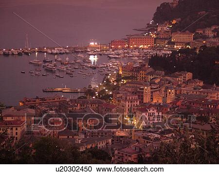 Liguria, Italy, Santa Margherita Ligure, Riviera di Levante, Ligurian Riviera, Europe, Scenic view of the resort town of Santa Margherita Ligure at night on the Gulf of Tigullio (Gulfo di Tigullo) along the Ligurian Sea on the Ligurian Riviera. View Large Photo Image Stock Image - Liguria, Italy, Santa Margherita Ligure, Riviera di Levante, Ligurian Riviera, Europe, Scenic view of the resort town of Santa Margherita Ligure at night on the Gulf of Tigullio (Gulfo di Tigullo) along the Ligurian Sea on the Ligurian Riviera.. Fotosearch