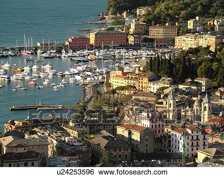 Liguria, Italy, Santa Margherita Ligure, Riviera di Levante, Ligurian Riviera, Europe, Scenic view of the resort town of Santa Margherita Ligure on the Gulf of Tigullio (Gulfo di Tigullo) along the Ligurian Sea on the Ligurian Riviera. View Large Photo Image Stock Photograph - Liguria, Italy, Santa Margherita Ligure, Riviera di Levante, Ligurian Riviera, Europe, Scenic view of the resort town of Santa Margherita Ligure on the Gulf of Tigullio (Gulfo di Tigullo) along the Ligurian Sea on the Ligurian Riviera.. Fotosearch