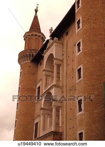 Marche, Italy, Urbino, Europe, Palazzo Ducale in the medieval town of Urbino. View Large Photo Image Stock Image - Marche, Italy, Urbino, Europe, Palazzo Ducale in the medieval town of Urbino.. Fotosearch