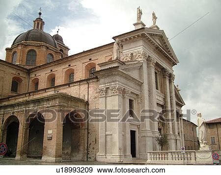 Marche, Italy, Urbino, Europe, Basilica Metropolitana in the medieval town of Urbino. View Large Photo Image Stock Photo - Marche, Italy, Urbino, Europe, Basilica Metropolitana in the medieval town of Urbino.. Fotosearch