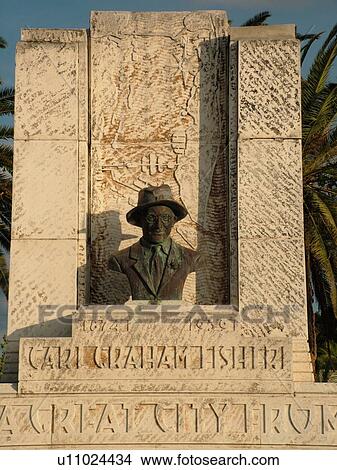 Miami Beach, FL, Florida, Carl Graham Fisher Monument View Large Photo Image Picture - Miami Beach, FL, Florida, Carl Graham Fisher Monument. Fotosearch