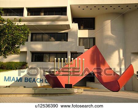 Stock Image -  Miami Beach, South Beach, FL, Florida, American Riviera, Ocean Drive, City Hall. Fotosearch