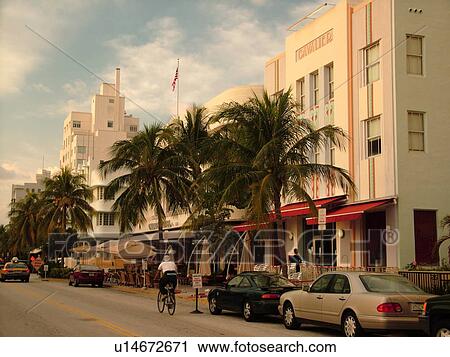 Miami Beach, South Beach, FL, Florida, Ocean Drive, American Riviera, Art Deco District, Cavalier View Large Photo Image Stock Image - Miami Beach, South Beach, FL, Florida, Ocean Drive, American Riviera, Art Deco District, Cavalier. Fotosearch