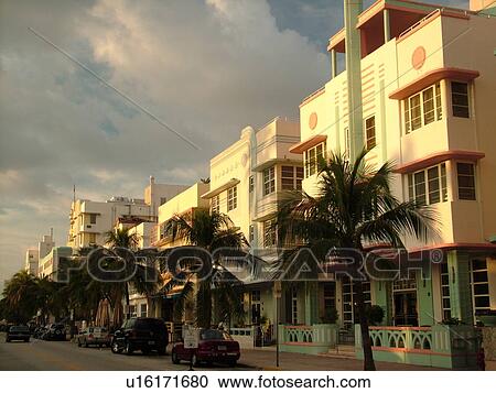 Miami Beach, South Beach, FL, Florida, Ocean Drive, American Riviera, Art Deco District, buildings View Large Photo Image Stock Image - Miami Beach, South Beach, FL, Florida, Ocean Drive, American Riviera, Art Deco District, buildings. Fotosearch