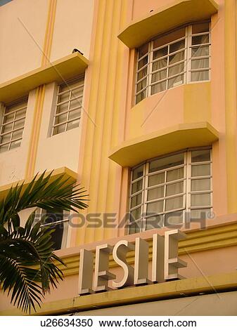 Miami Beach, South Beach, FL, Florida, Ocean Drive, American Riviera, Art Deco District, Leslie View Large Photo Image Stock Image - Miami Beach, South Beach, FL, Florida, Ocean Drive, American Riviera, Art Deco District, Leslie. Fotosearch