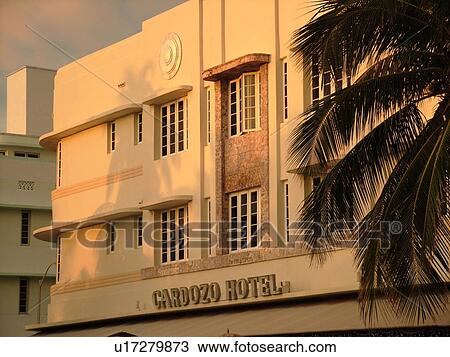 Stock Photo Of Miami Beach South Fl Florida Ocean Drive Miami Beach South Fl Florida Ocean Drive American Riviera Art Deco District Cardozo Hotel