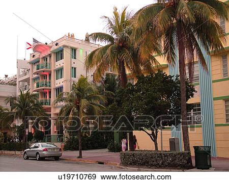 Miami Beach, South Beach, FL, Florida, Ocean Drive, American Riviera, Art Deco District, buildings View Large Photo Image Stock Photo - Miami Beach, South Beach, FL, Florida, Ocean Drive, American Riviera, Art Deco District, buildings. Fotosearch