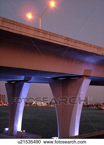 Miami, FL, Florida, Biscayne Bay, bridge, evening View Large Photo Image Stock Image - Miami, FL, Florida, Biscayne Bay, bridge, evening. Fotosearch