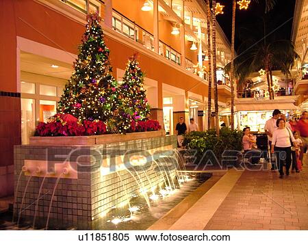 Miami, FL, Florida, Biscayne Bay, Bayside Marketplace, evenings, interior, Christmas decorations View Large Photo Image Stock Photography - Miami, FL, Florida, Biscayne Bay, Bayside Marketplace, evenings, interior, Christmas decorations. Fotosearch