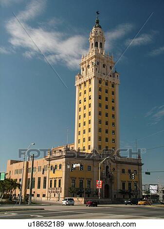 Stock Photo -  Miami, FL, Florida, downtown, Freedom Tower ca 1925. Fotosearch