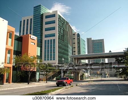 Picture -  Miami, FL, Florida, downtown, Miami Arena State Plaza Station. Fotosearch
