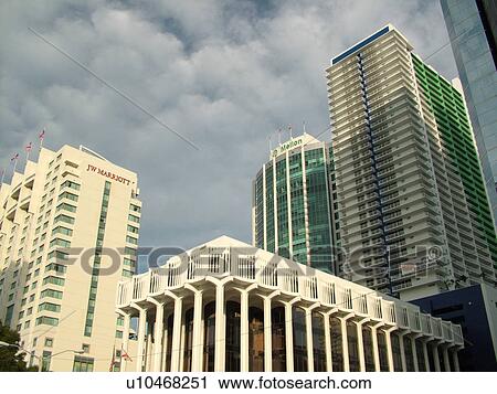 Miami, FL, Florida, downtown, Financial District, Brickell Avenue, high-rises, skyline View Large Photo Image Stock Image - Miami, FL, Florida, downtown, Financial District, Brickell Avenue, high-rises, skyline. Fotosearch