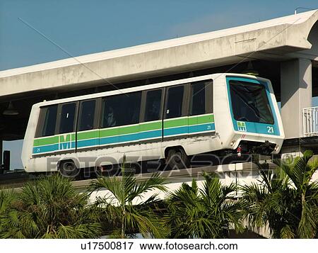 Miami, FL, Florida, downtown, Metromover, driver-less-shuttle, elevated train View Large Photo Image Stock Photo - Miami, FL, Florida, downtown, Metromover, driver-less-shuttle, elevated train. Fotosearch