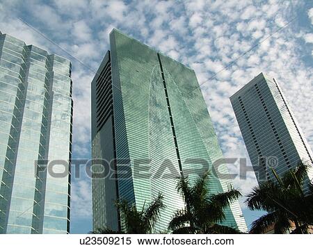 Miami, FL, Florida, downtown, Financial District, Brickell Avenue, high-rises, skyline View Large Photo Image Stock Photography - Miami, FL, Florida, downtown, Financial District, Brickell Avenue, high-rises, skyline. Fotosearch