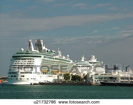 Miami, FL, Florida, Port of Miami, Biscayne Bay, cruise ships View Large Photo Image Stock Photograph - Miami, FL, Florida, Port of Miami, Biscayne Bay, cruise ships. Fotosearch