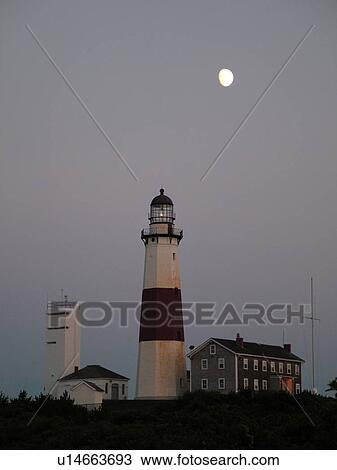 Montauk, NY, New York, Long Island, Atlantic Ocean, Montauk Point Lighthouse ca. 1796 View Large Photo Image Stock Image - Montauk, NY, New York, Long Island, Atlantic Ocean, Montauk Point Lighthouse ca. 1796. Fotosearch