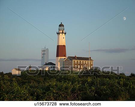 Montauk, NY, New York, Long Island, Atlantic Ocean, Montauk Point Lighthouse ca. 1796 View Large Photo Image Stock Photo - Montauk, NY, New York, Long Island, Atlantic Ocean, Montauk Point Lighthouse ca. 1796. Fotosearch