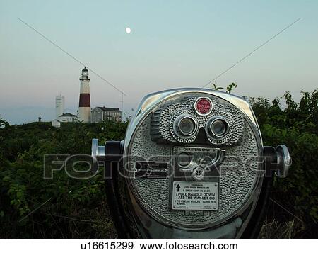Montauk, NY, New York, Long Island, Atlantic Ocean, Montauk Point Lighthouse ca. 1796, binoculars View Large Photo Image Stock Photo - Montauk, NY, New York, Long Island, Atlantic Ocean, Montauk Point Lighthouse ca. 1796, binoculars. Fotosearch