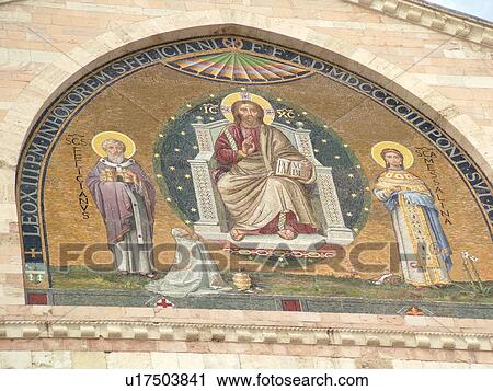 mosaic, Italy, Umbria, Foligno, Europe, Mosaic fatade of the cathedral in the medieval town of Foligno. View Large Photo Image Stock Image - mosaic, Italy, Umbria, Foligno, Europe, Mosaic fatade of the cathedral in the medieval town of Foligno.. Fotosearch