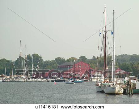 Mystic, CT, Connecticut, Atlantic Ocean, Mystic Seaport View Large Photo Image Stock Image - Mystic, CT, Connecticut, Atlantic Ocean, Mystic Seaport. Fotosearch