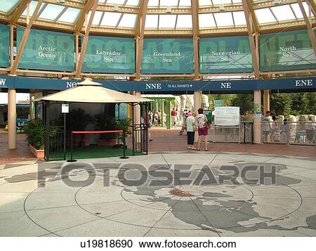 Stock Image -  Mystic, CT, Connecticut, Atlantic Ocean, Mystic Seaport, visitor center. Fotosearch