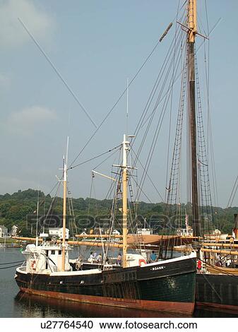 Mystic, CT, Connecticut, Atlantic Ocean, Mystic Seaport View Large Photo Image Stock Image - Mystic, CT, Connecticut, Atlantic Ocean, Mystic Seaport. Fotosearch