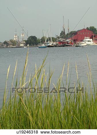 Mystic, CT, Connecticut, Atlantic Ocean, Mystic River View Large Photo Image Stock Photo - Mystic, CT, Connecticut, Atlantic Ocean, Mystic River. Fotosearch