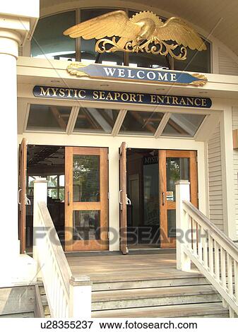 Mystic, CT, Connecticut, Atlantic Ocean, Mystic Seaport View Large Photo Image Stock Photo - Mystic, CT, Connecticut, Atlantic Ocean, Mystic Seaport. Fotosearch