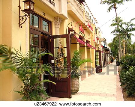 Naples, FL, Florida, Fifth Avenue Shopping Area View Large Photo Image Stock Image - Naples, FL, Florida, Fifth Avenue Shopping Area. Fotosearch