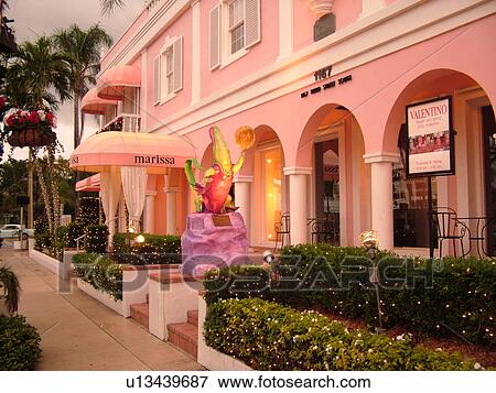 Stock Photo -  Naples, FL, Florida, Third Street South Shopping Area, Historic Old Naples. Fotosearch