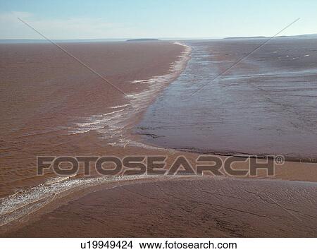 New Brunswick, Bay of Fundy, Canada, Hopewell Rocks Ocean Tidal Exploration Site, Daniels Flats View Large Photo Image Picture - New Brunswick, Bay of Fundy, Canada, Hopewell Rocks Ocean Tidal Exploration Site, Daniels Flats. Fotosearch
