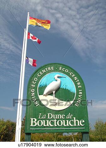 New Brunswick, Bouctouche, Canada, Acadian Coastal Drive, La Dune de Bouctouche, Irving Eco-Centre, entrance sign View Large Photo Image Stock Photo - New Brunswick, Bouctouche, Canada, Acadian Coastal Drive, La Dune de Bouctouche, Irving Eco-Centre, entrance sign. Fotosearch