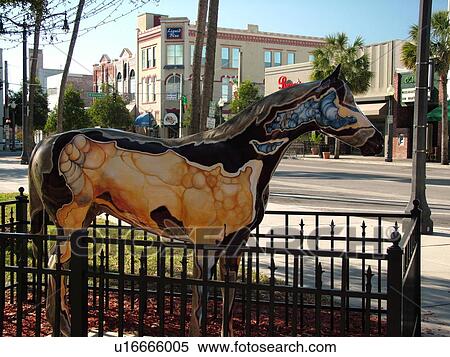 Ocala, FL, Florida, downtown, horse statue display View Large Photo Image Stock Photography - Ocala, FL, Florida, downtown, horse statue display. Fotosearch